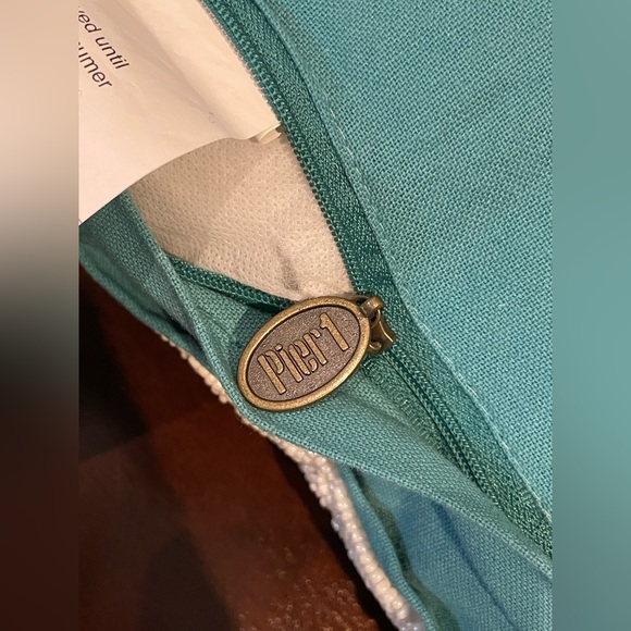 Pier 1 Beaded Floral Pillow - Picture 5 of 7